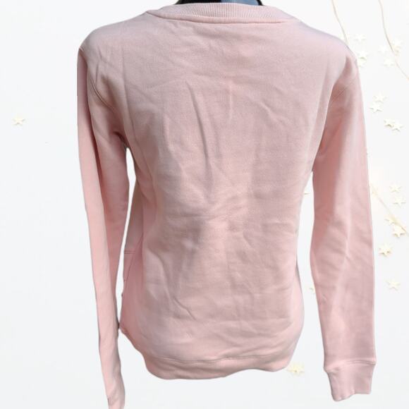 Nautica Pink Crewneck Logo Crossover Hem Sweatshirt ~ size XS ~ NEW - Picture 2 of 8